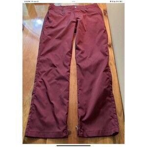 Bonobos Maide Mens Pants 33 x 32 Crandberry Performance Tech Golf Straight Leg